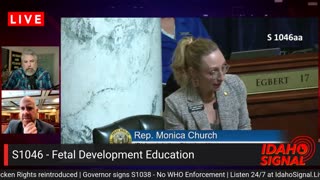 A lone Democrat debates in FAVOR of fetal development education in schools