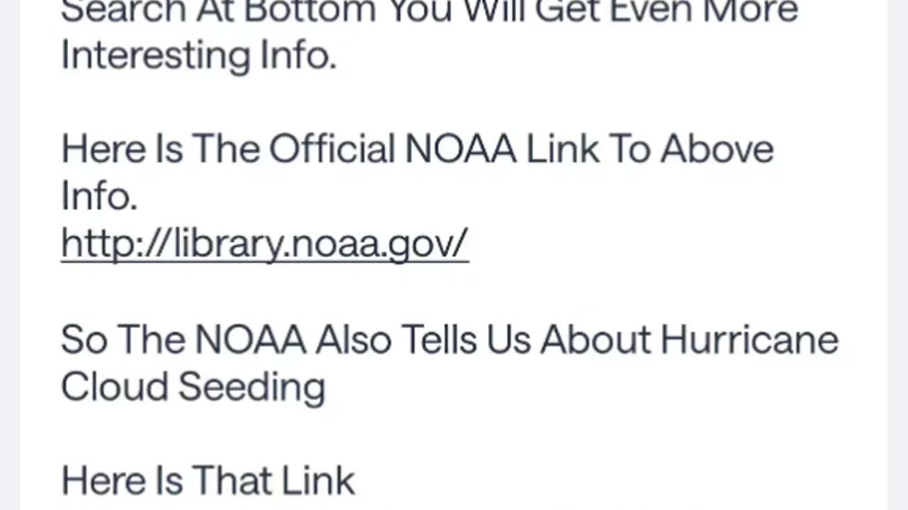 NOAA Tells Us Weather Modification And Cloud Seeding Are Real And So Is Hurricane Seeding.