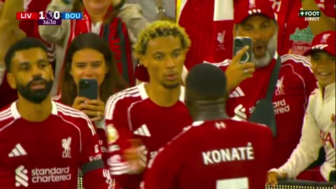 Ekitike HUGO EKITIKE OPENS THE SCORING FOR LIVERPOOL !