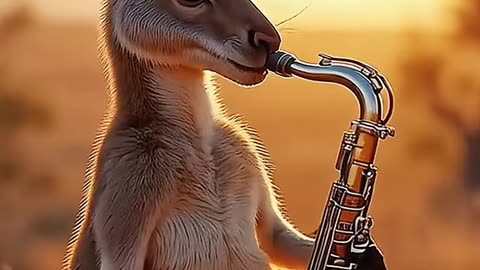 #canguru #ia #saxofonista #saxophone #selvagem #ai