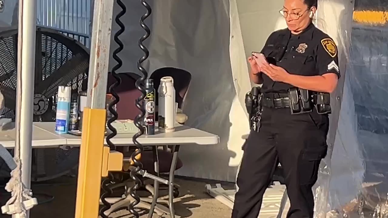 A SAPD Police officer is texting Kamala Harris border czar