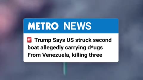 Donald Trump has announced that the US military have carried out a strike on ...