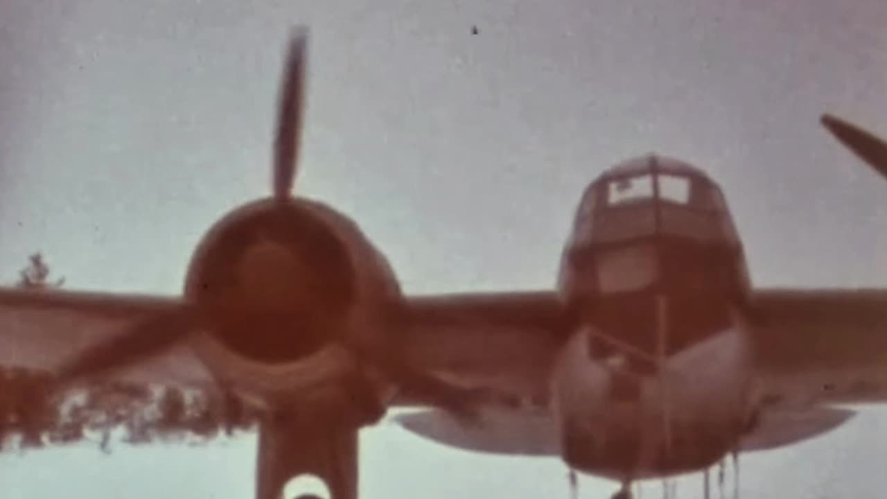Original color footage of a similarly colorful selection of WWII Finnish Air Force planes