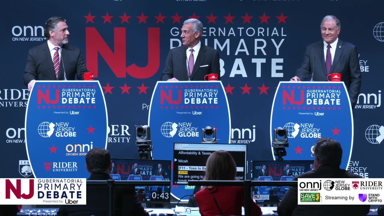 New Jersey Republican Gubernatorial Primary Debate, Presented by Uber – Live