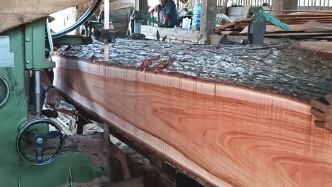 Wow the extraordinary wood large cutting processe