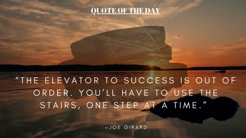 "QUOTE OF THE DAY"