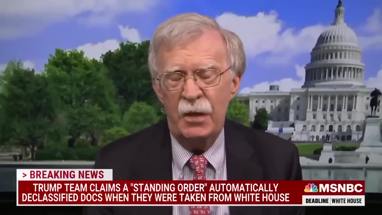 Remember when John Bolton was on MSNBC having an orgasm about the FBI raid on Mar-a-Lago?