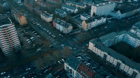 City Life, City Drone Video