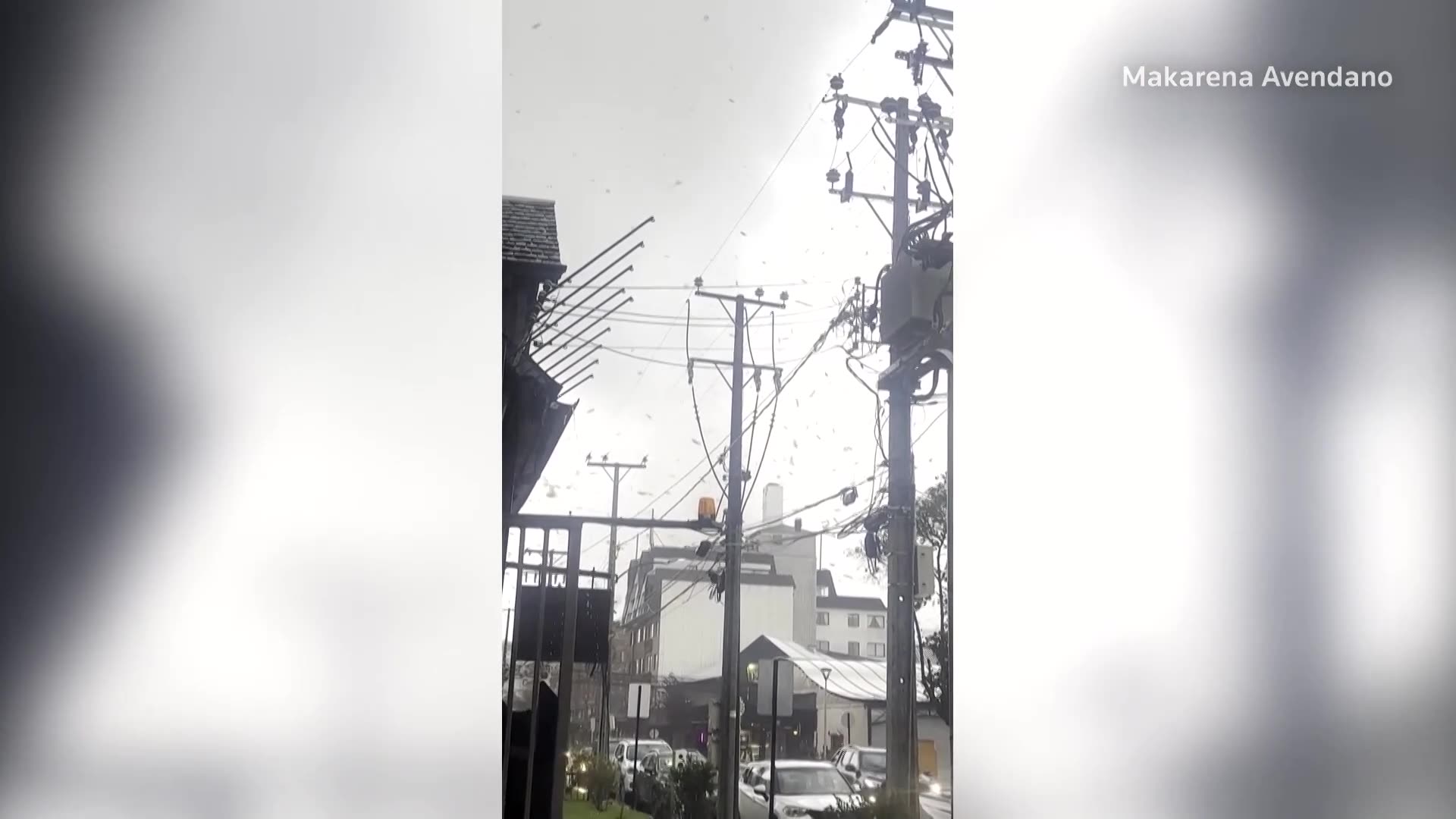 Eyewitness video catches tornado swirling in southern Chile