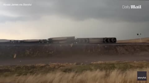 Nebraska tornado causes train to DERAIL ~ DailyMail 4.28.25