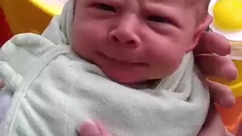 Babies born with attitude 😅🥰 #newborn #funny #cute