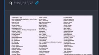 The Names President Trump dropped today re: Epstein is listed in a Q post with 100+ Other Names