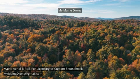Maine B-Roll (No Sound): Snow Fall Gorge Foliage, Fall Colors & Changing Leaves Video 4
