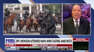 Newsom Parties with Wine Glass While California Burns Under Riot Flames