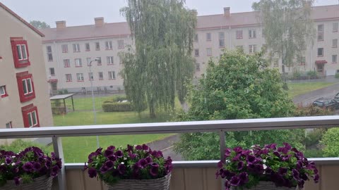 Regn över Örebro 23 Juni 2025