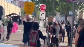Portland, Oregon Officers injured as rioters breach ICE building with explosives and rocks