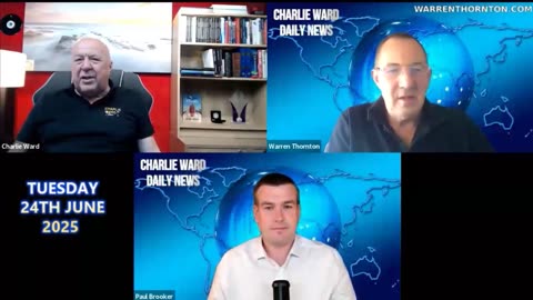 June 25: "Charlie Ward Daily News With Paul Brooker & Warren Thornton" .......