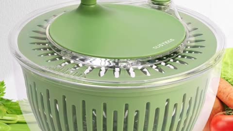 SUSTEAS Salad Spinner Large, Vegetables Wash Bowl, Fruits & Herb Lettuce