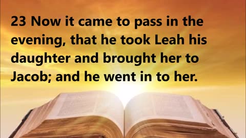 Laban switches Leah for Rachel on the wedding night.