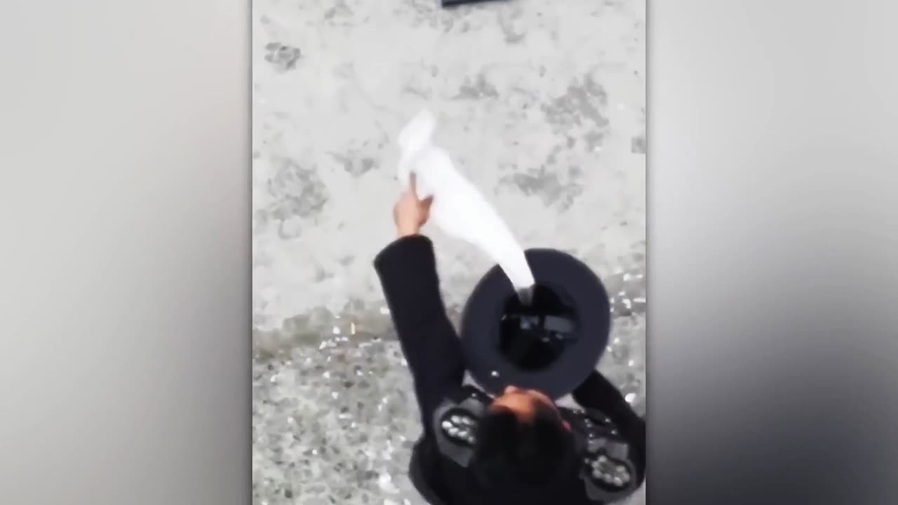 Magician's Illusion EPIC FAIL! He Didn't Know He Was Filmed From Above!