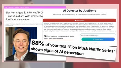 Fact Check: No Evidence Elon Musk Signed $13.5 Million Deal With Netflix For TV Series -- AI Slop