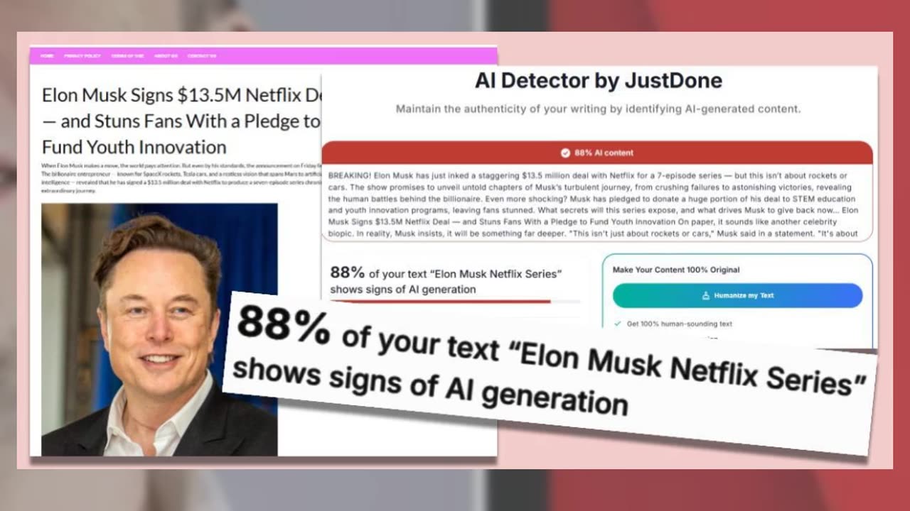 Fact Check: No Evidence Elon Musk Signed $13.5 Million Deal With Netflix For TV Series -- AI Slop