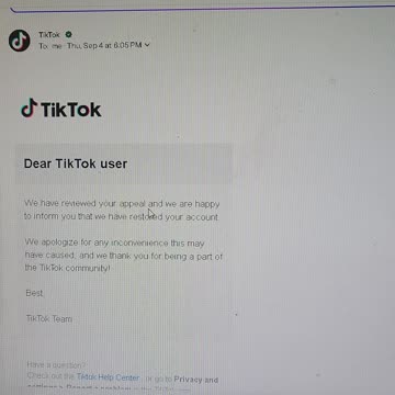 Ok did I win tik tok account ban?