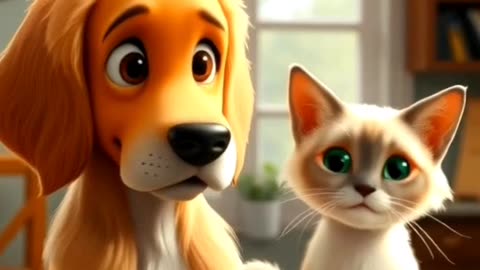 Beautiful Dogs and Cat Story