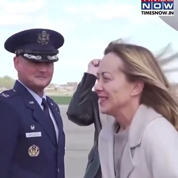 Italian Prime Minister Georgia Meloni just landed in the US to meet Donald Trump.