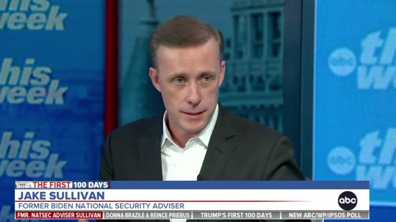 Jake Sullivan: "What I've seen in less than 100 days is terrible damage to America's credibility..."