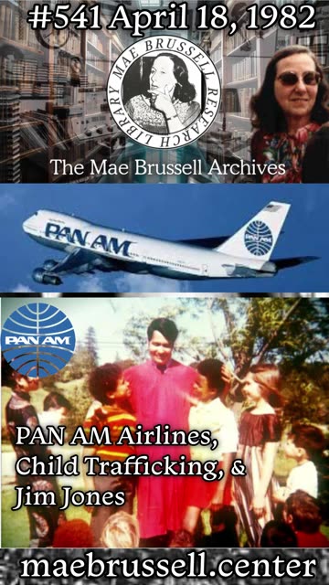 PanAm Airlines Child Trafficking and Jim Jones