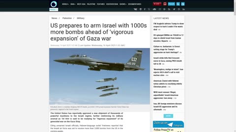 USA Arming Israel With More Bombs For Gaza - Similar to WW2?