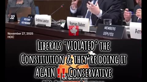 Bill C9: LIBERALS VIOLATED THE CONSTITUTION & THEY'RE DOING IT AGAIN CONSEIVATIVE MP ANDREW LAWTON