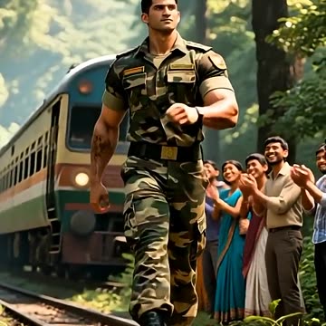 Indian Soldier save people's life