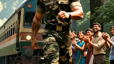 Indian Soldier save people's life