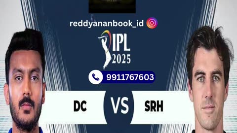 Get Ready for 55th Match of IPL: SRH vs DC with Reddy Anna WhatsApp Number.