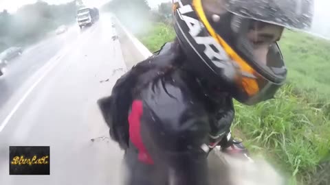 Bike Saves Girlfriend After Crash In Rain Great Partner