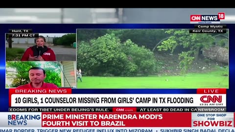 LIVE: Texas Flooding Death Toll Hits 80 | Camp Mystic Campers Missing | Texas News Today | N18L