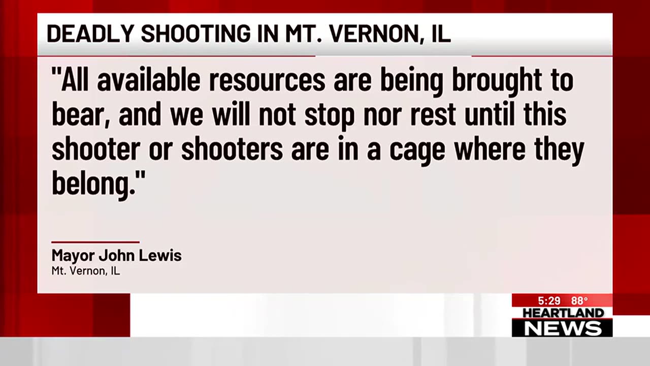 Mayor issues statement after 2 killed, 5 injured in Mt. Vernon shooting