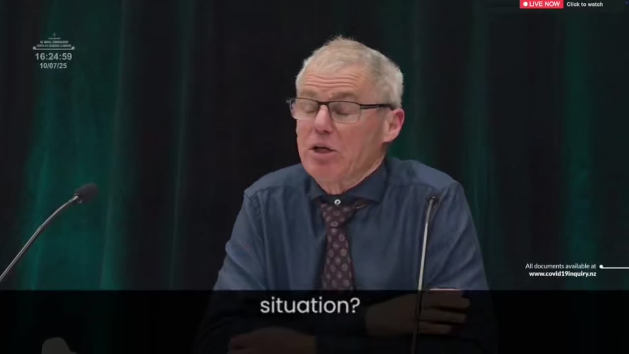 Prof. Graham Le Gros presenting to the Royal Commission of Inquiry (10.7.2025)