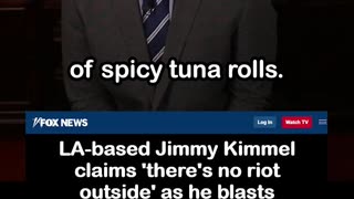 Jimmy Kimmel Claims 'There's No Riot Outside', Calls Trump 'mentally ill'