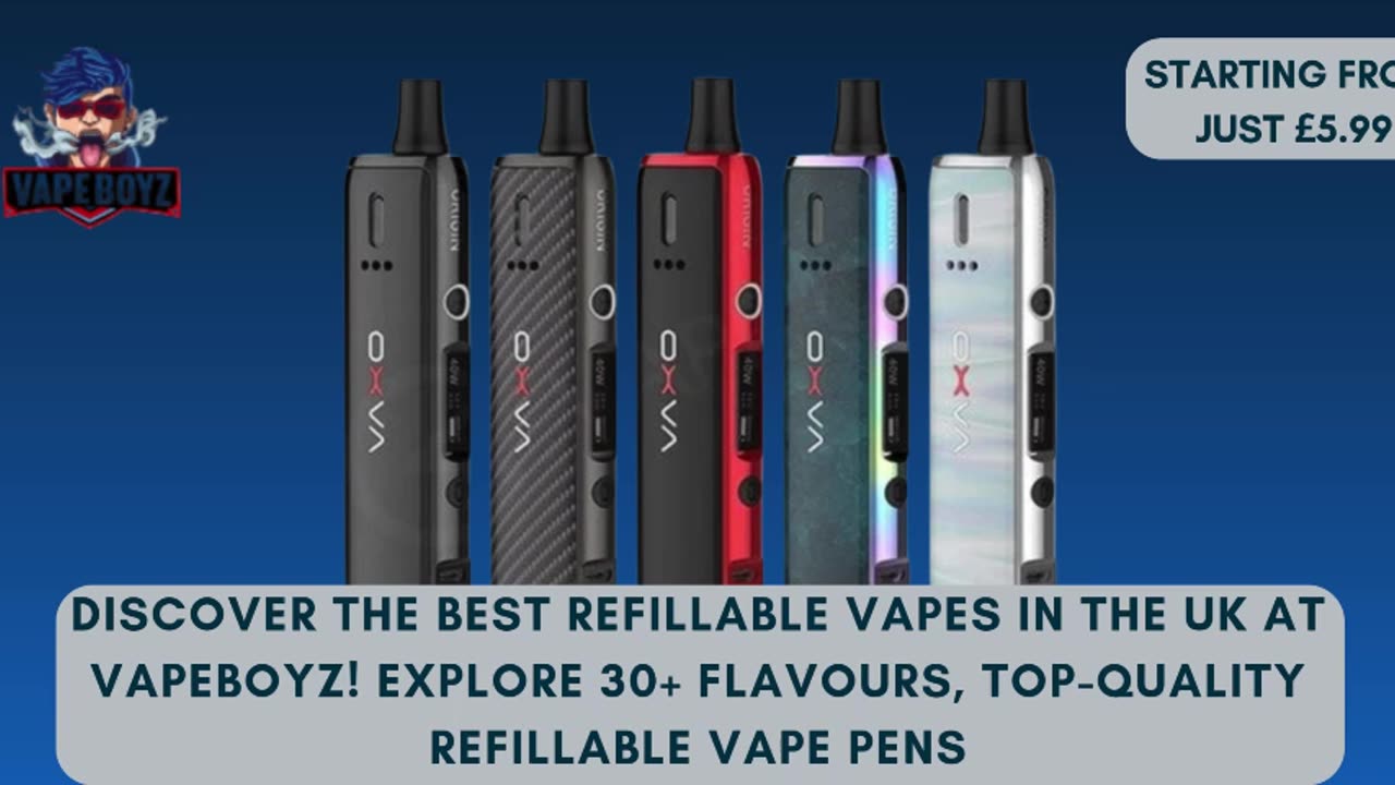 Best Refillable Vape Kits | Starts From £5.99 #refillable #vapetricks #vapeboyz