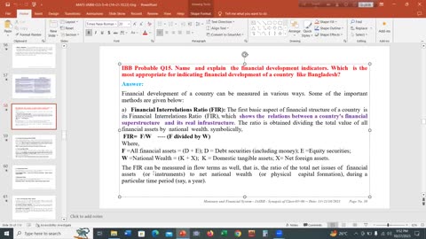 1. Banking Diploma Preparation - JAIBB - Monetary and Financial System (MAFS)