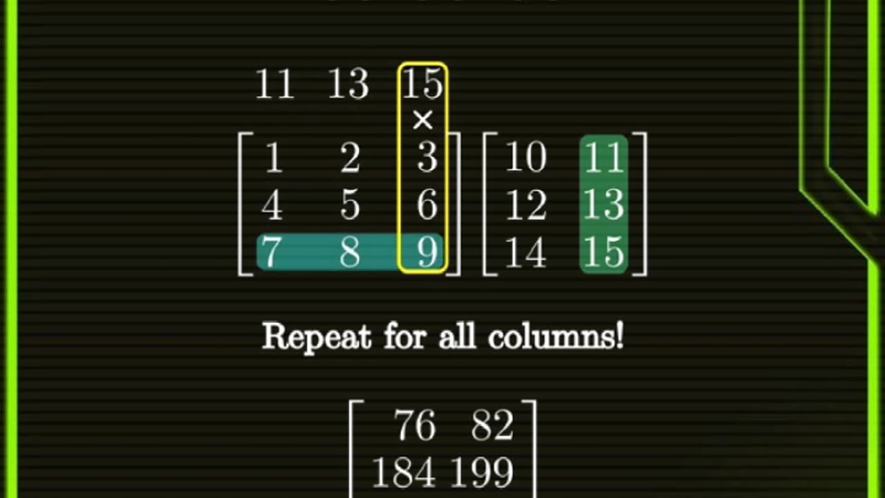 How to solve Matrix multiplication 3x3