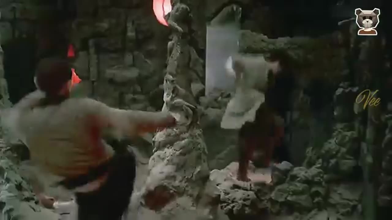 Hollywood fight scene