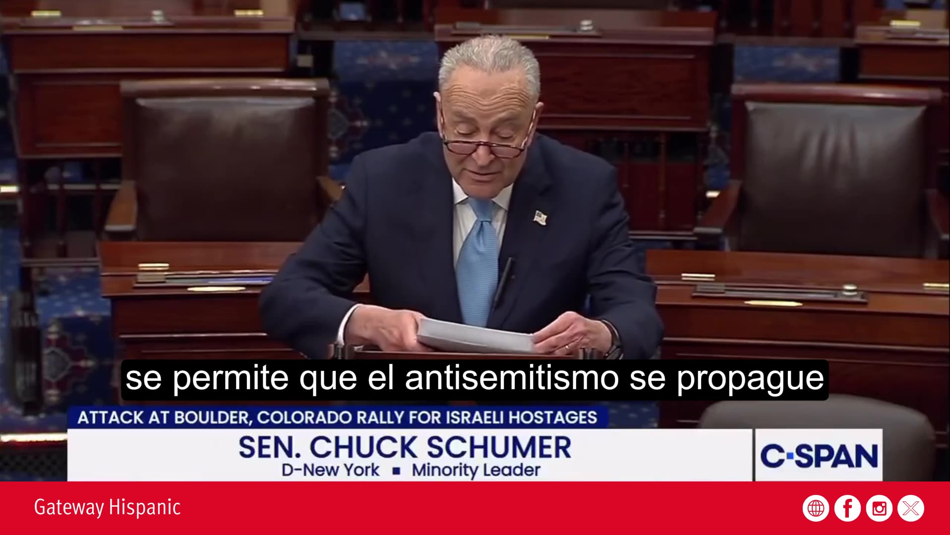 Chuck Schumer Antisemitic Attack in Boulder