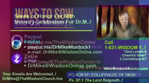 Re-Air: Wisdom World With Mike Murdock..!!!