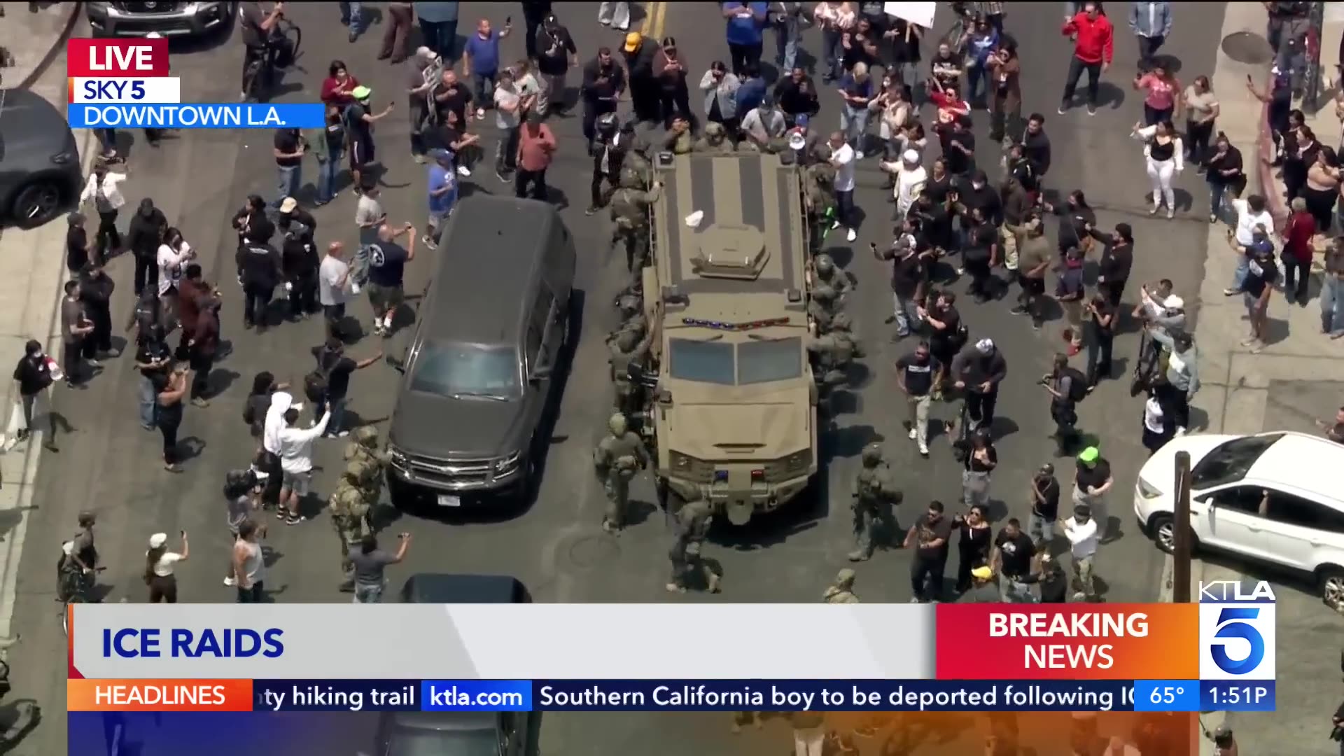 ICE agents raid several businesses in Los Angeles