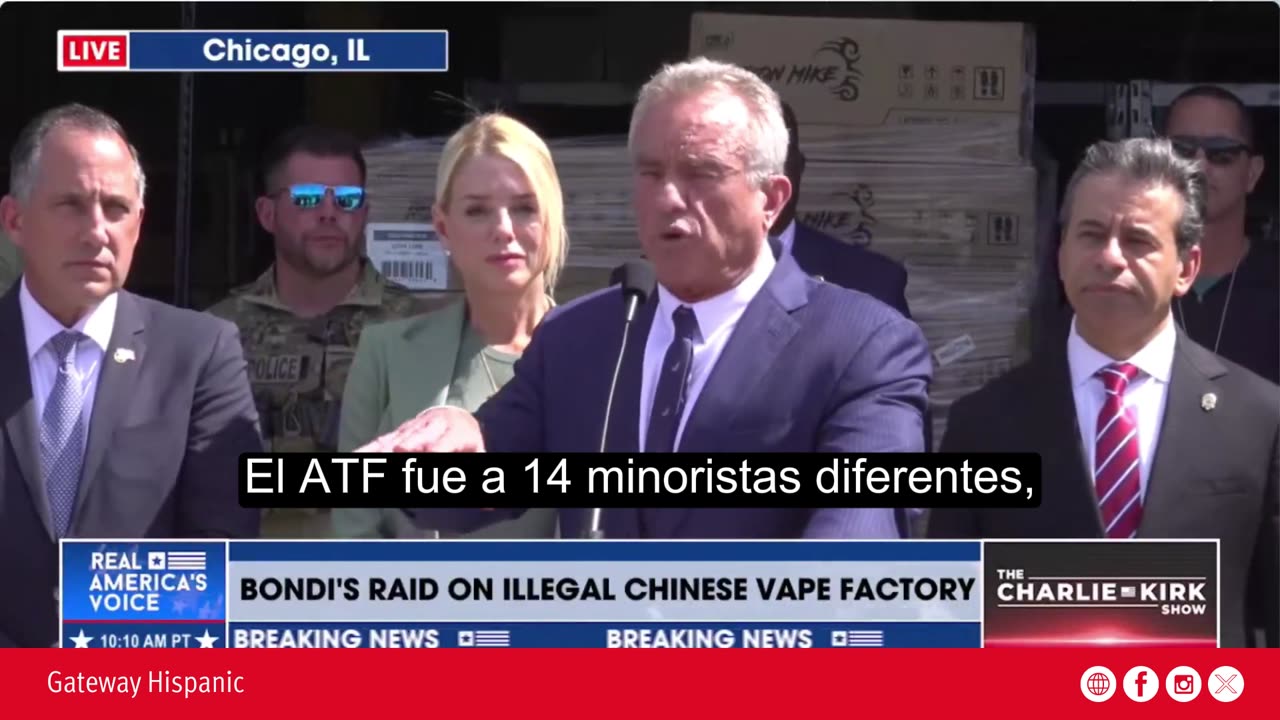 Robert F. Kennedy Jr. Announces Raids on Chinese Vape Products to Protect Children’s Health