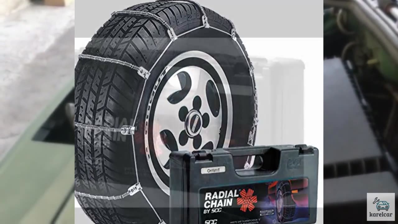 SCC SC1036 Radial Chain Cable Traction Tire Chain - Set of 2